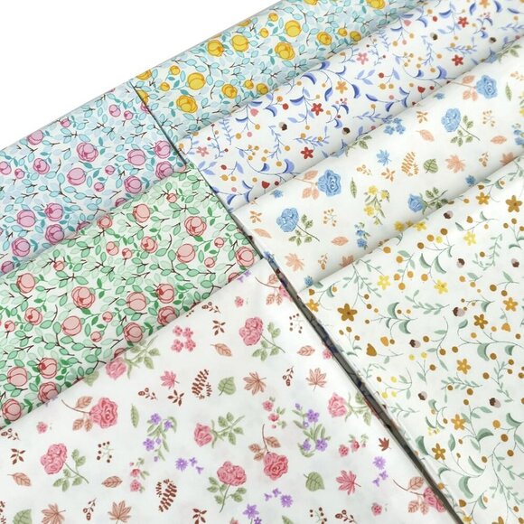 Vibrant Multicolor Cotton Fabric Bundle 7pcs 18x22in for Quilting & Crafting - Picture 5 of 5